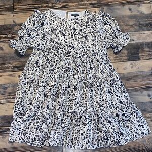 Elegant Leopard Print Women's Casual Dress